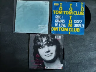 Lote 9 singles vinilo Survivor, Van Halen y 7 más