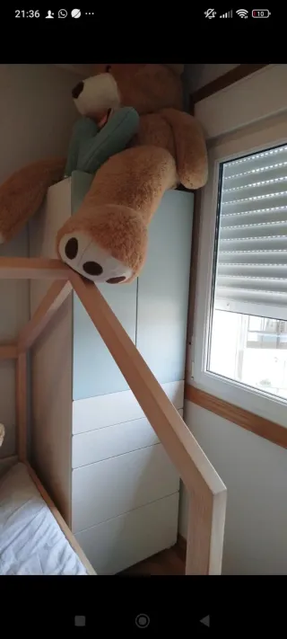 Armario Ikea Teal y Blanco