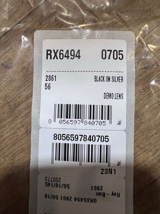 Armação Óculos Ray-Ban Preto Original