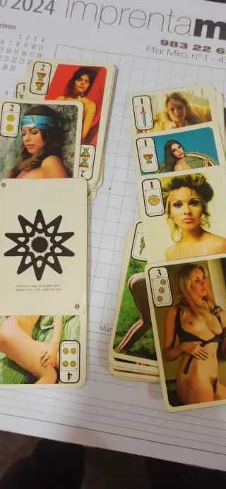 Baraja Cartas Erótica Vintage 1977