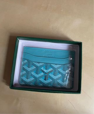 Portacarte Goyard Blu E Bianco