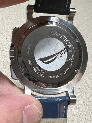 Orologio Nautica Cronografo Argento Blu