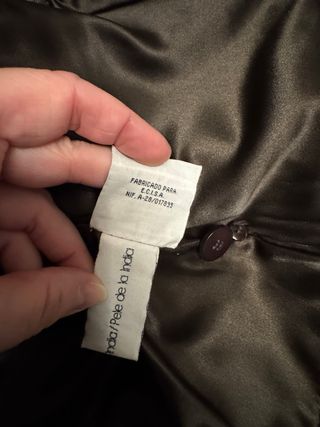 Americana de piel legítima