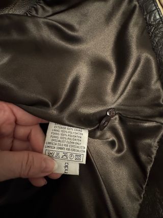 Americana de piel legítima