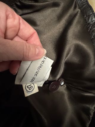 Americana de piel legítima