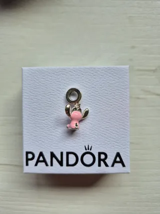 Pandora Charm Stitch Rosa Plata