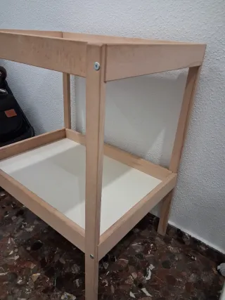 Cambiador Bebé IKEA Madera Blanca