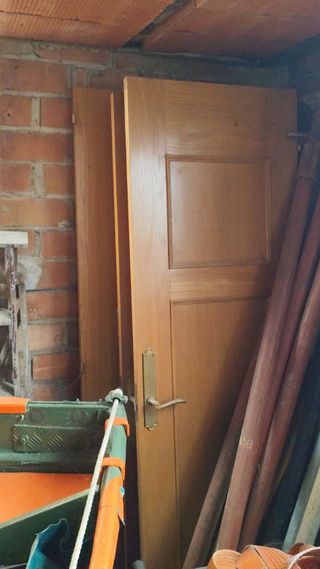 3 puertas de madera 62cm