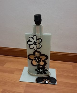 Lámpara de cristal hecha a mano