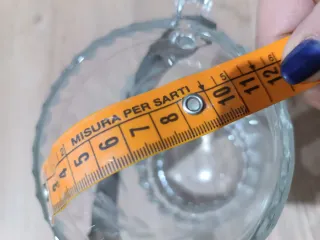 N.2 Portaghiaccio in vetro decorato