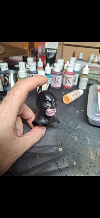 Testa custom Batman Begins Hot Toys 1/6.