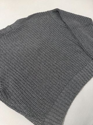 Casaco de malha cinzento