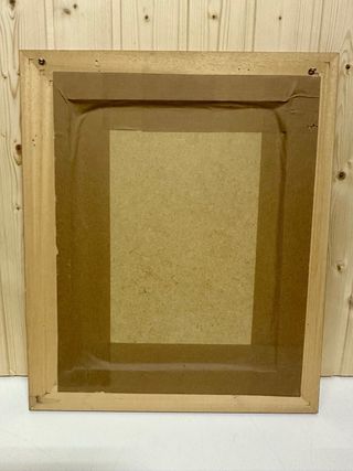 Cuadro religioso marco madera