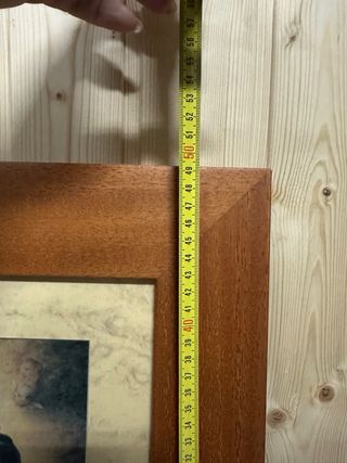 Cuadro religioso marco madera