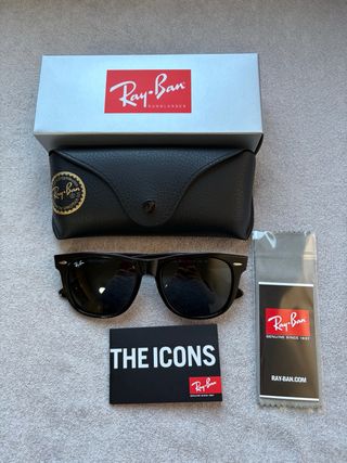 Gafas de Sol Ray-Ban Wayfarer Black/Grey size 54