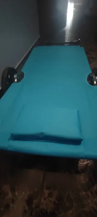 Carro hamaca playa azul y gris