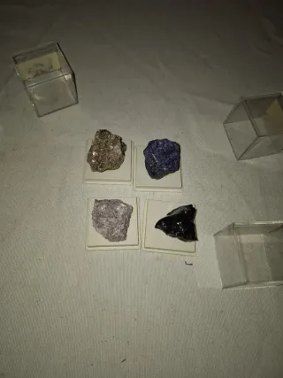 Lote 4 minerales colección