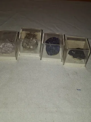 Lote 4 minerales colección
