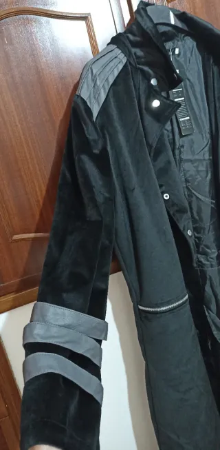 Giacca lunga Steampunk Gotica Nera