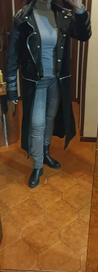 Giacca lunga Steampunk Gotica Nera