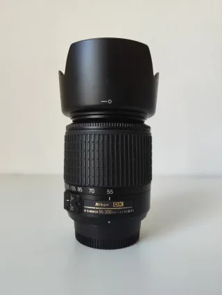 Nikon 55-200mm AF-S + parasol - Como nuevo