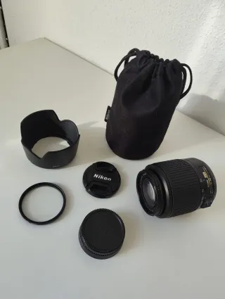 Nikon 55-200mm AF-S + parasol - Como nuevo