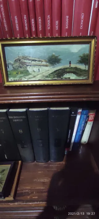 4 quadri a olio: paesaggi e fiori