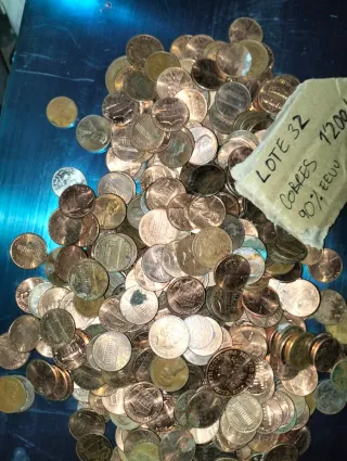 (Lote 32) Monedas Cobre 1.2 Kg 90% EEUU