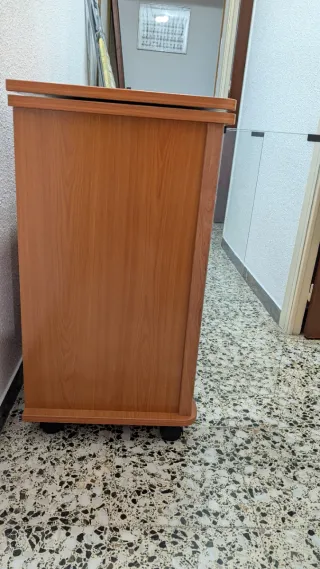 Mueble TV Giratorio Cristal y Madera