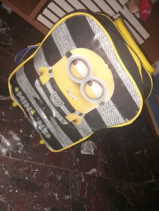 Zaino per bambini nero e giallo minions