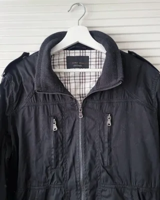 Cazadora Zara Negra Talla L