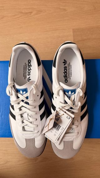 Adidas Samba OG Blancas Talla 45 1/3. Nuevas.