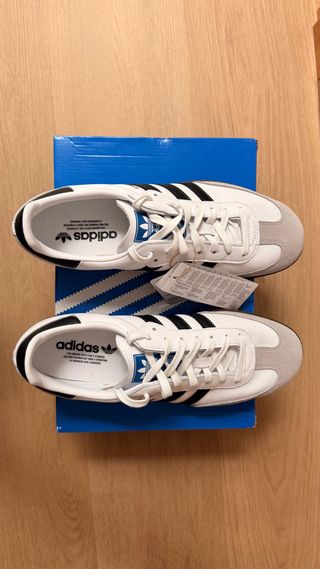 Adidas Samba OG Blancas Talla 45 1/3. Nuevas.
