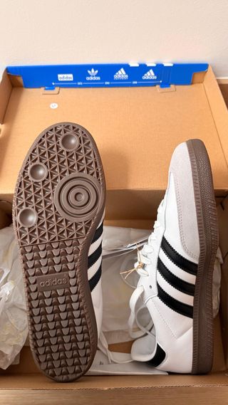 Adidas Samba OG Blancas Talla 45 1/3. Nuevas.