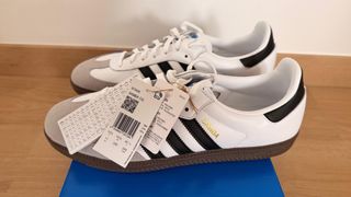 Adidas Samba OG Blancas Talla 45 1/3. Nuevas.