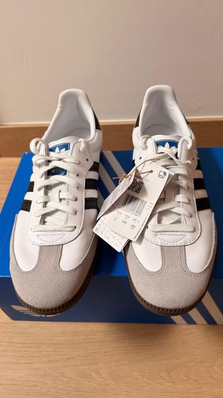 Adidas Samba OG Blancas Talla 45 1/3. Nuevas.