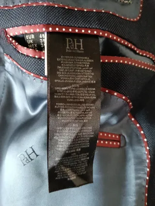 Americana hombre Azul marino