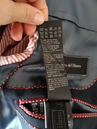 Americana hombre Azul marino