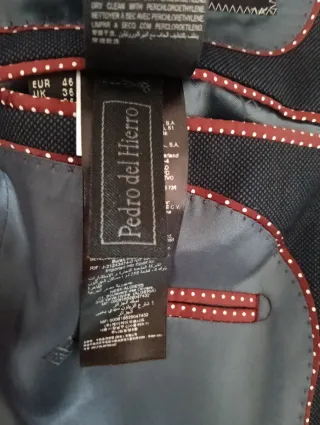 Americana hombre Azul marino