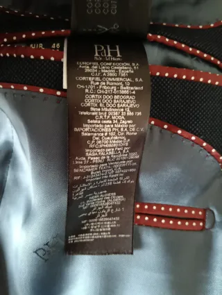 Americana hombre Azul marino