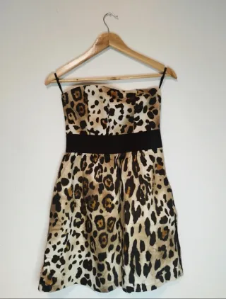 Vestido Leopardo Palabra de Honor