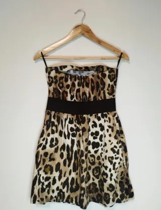 Vestido Leopardo Palabra de Honor