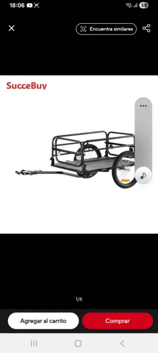 Remolque para bicicleta de carga