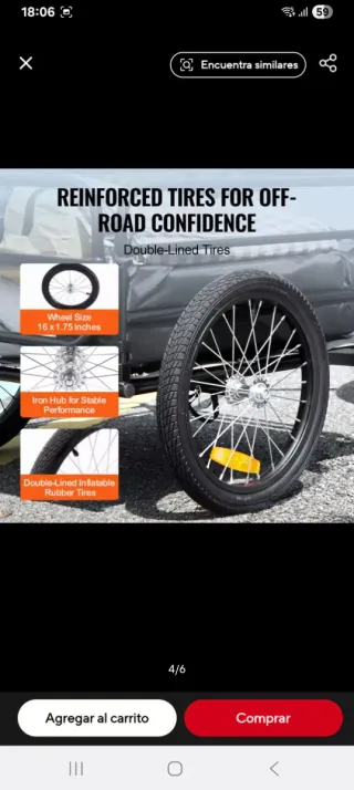 Remolque para bicicleta de carga