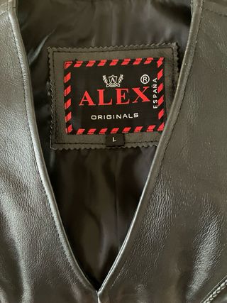 Chaleco de cuero ALEX ORIGINALS negro de mujer