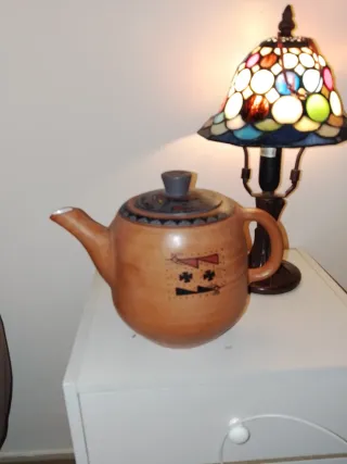 Tetera de Barro Decorada