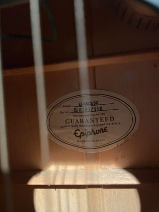 Epiphone EJ-200CE/BK Guitarra Acústica