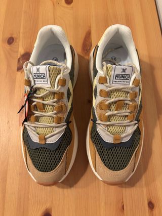 Zapatillas Munich Nexa 06 Marrones y Verdes