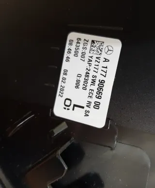 Piloto Trasero Mercedes Clase A W177 Sedán