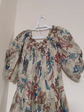 Vestido midi estampado floral ramio